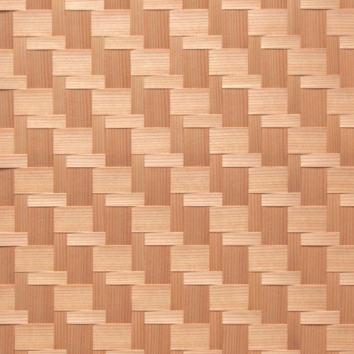 杉柾親子石畳網代約540×540mm