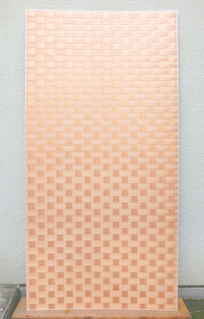 杉柾市松網代3尺×6尺の全体画像