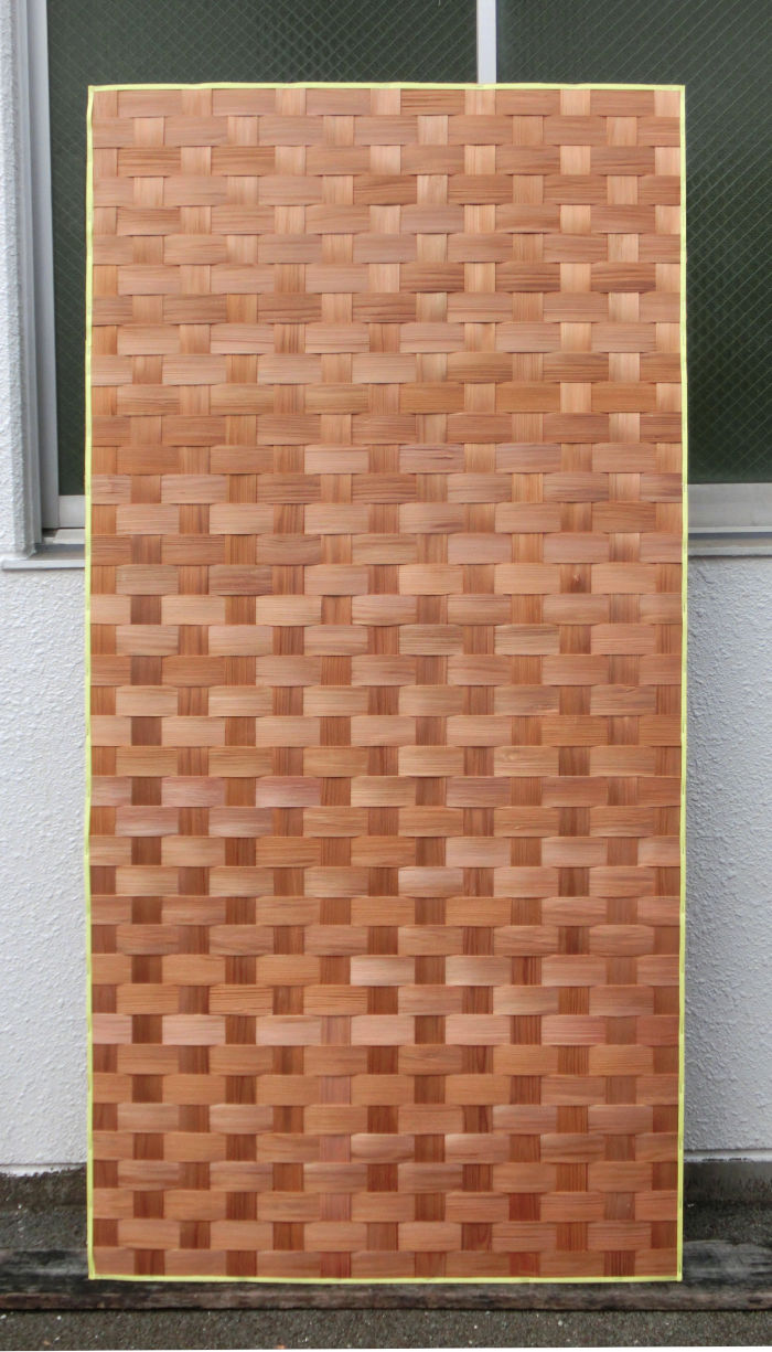 黒部へぎ板市松網代3尺×6尺