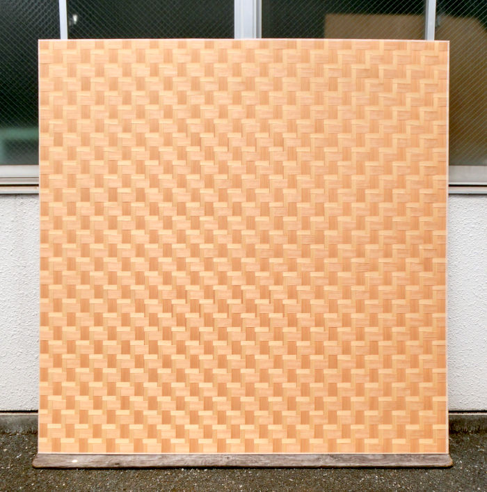 杉柾親子石畳網代の全体