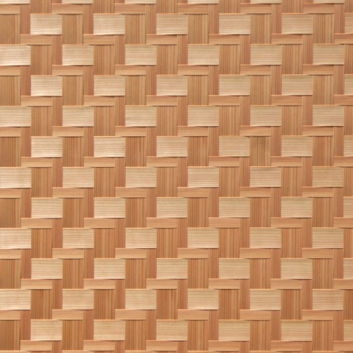 杉柾親子石畳網代の部分