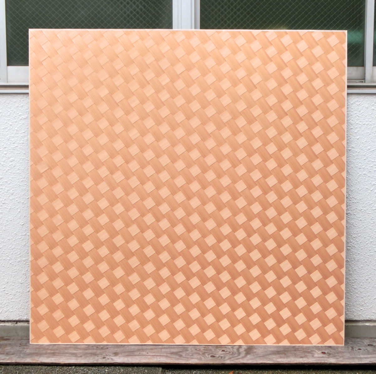 杉柾斜市松網代6尺×6尺全体