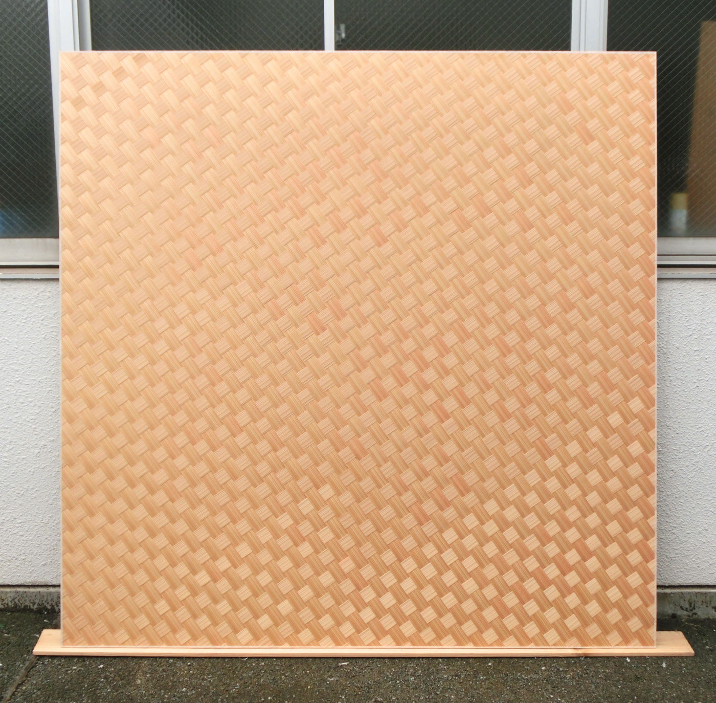 杉柾斜市松網代6尺×6尺全体