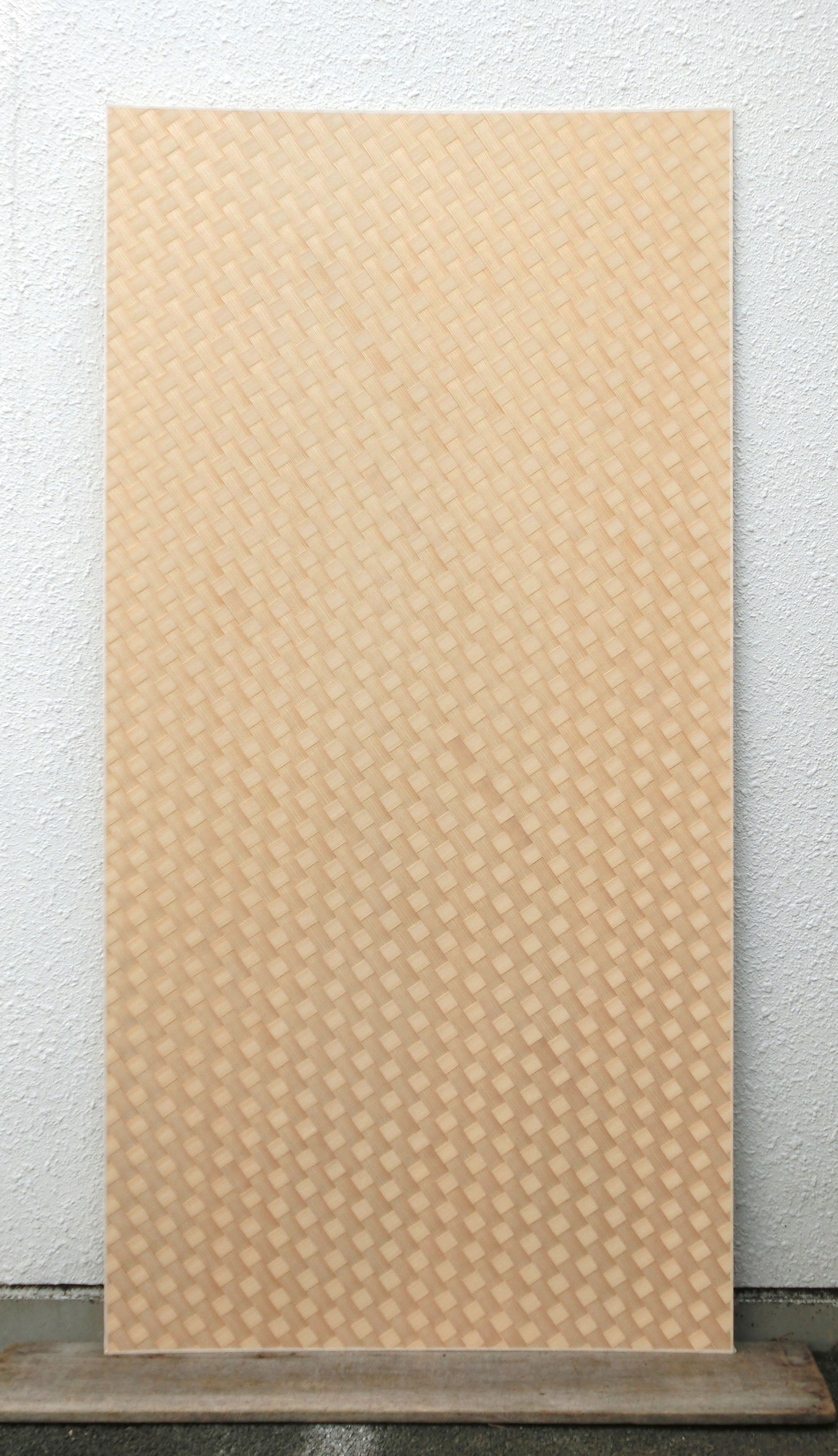 杉柾白小巾斜市松網代3尺×6尺の全体画像1