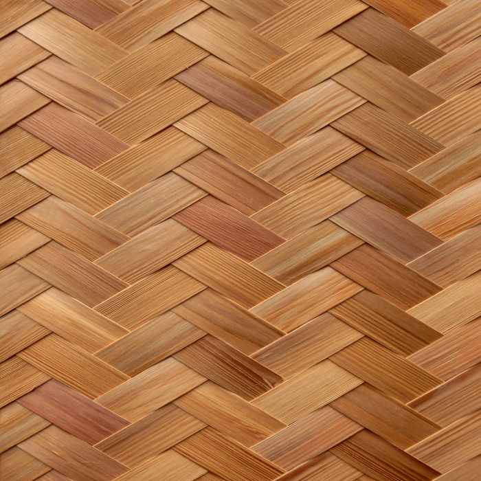 黒部へぎ板矢羽根網代