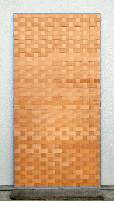 椹へぎ板市松網代3尺×6尺の全体画像2
