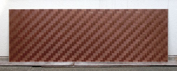 ウォルナット石畳網代3尺×9尺の全体画像